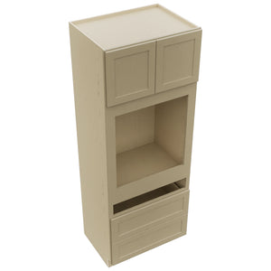 Fabuwood Galaxy Desert Oak OC3390C Tall Oven Cabinet Combo, Top View