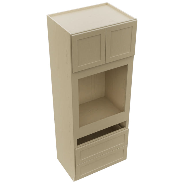 Fabuwood Galaxy Desert Oak OC3390C Tall Oven Cabinet Combo, Top View