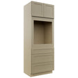 Fabuwood Galaxy Desert Oak OC3390S Tall Oven Cabinet Single, Front View