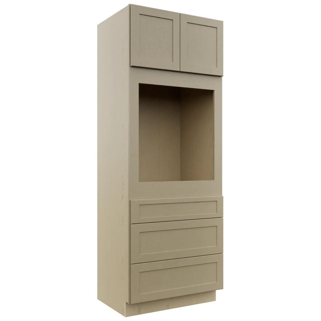 Fabuwood Galaxy Desert Oak OC3390S Tall Oven Cabinet Single, Front View