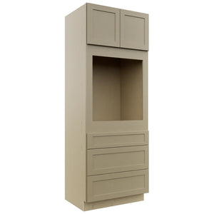 Fabuwood Galaxy Desert Oak OC3390S Tall Oven Cabinet Single, Front View