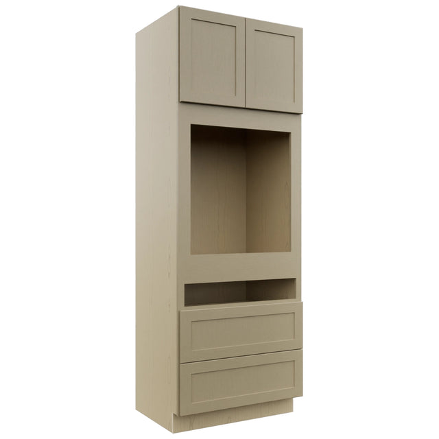 Fabuwood Galaxy Desert Oak OC3393C Tall Oven Cabinet Combo, Front View