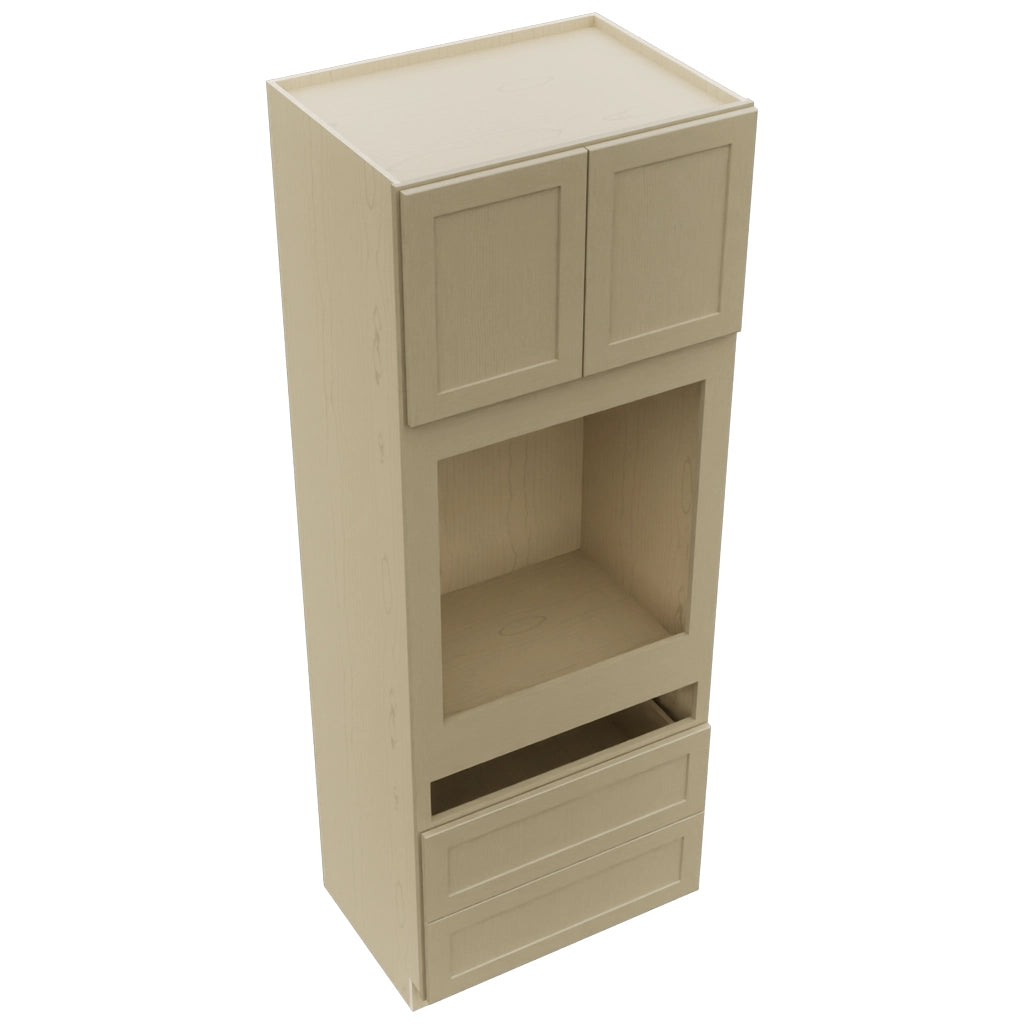 Fabuwood Galaxy Desert Oak OC3393C Tall Oven Cabinet Combo, Top View