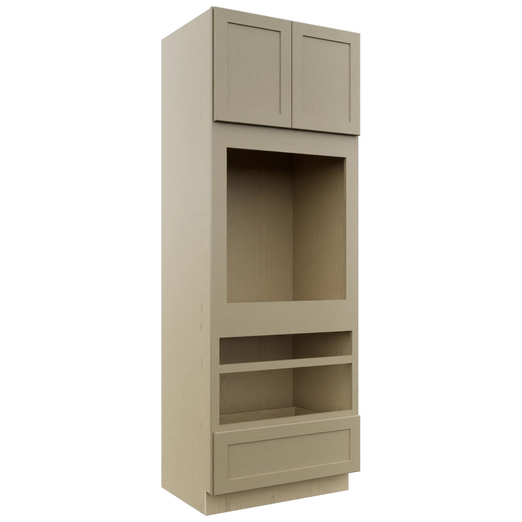 Fabuwood Galaxy Desert Oak OC3393D Tall Oven Cabinet Double, Front View