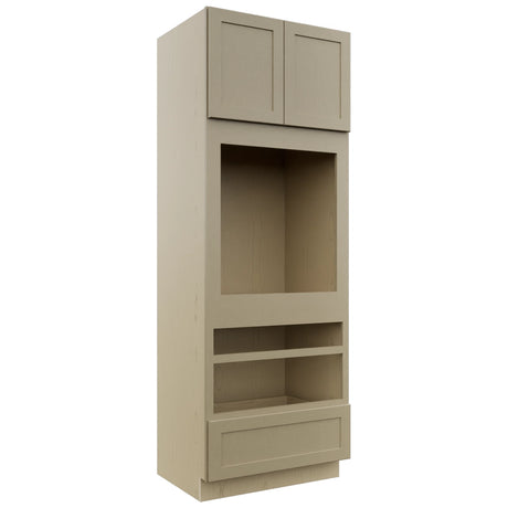 Fabuwood Galaxy Desert Oak OC3393D Tall Oven Cabinet Double, Front View