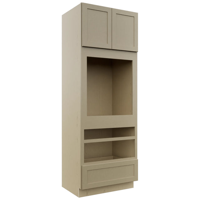 Fabuwood Galaxy Desert Oak OC3393D Tall Oven Cabinet Double, Front View