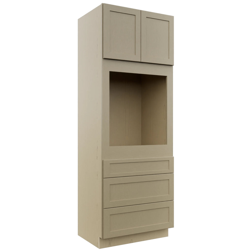 Fabuwood Galaxy Desert Oak OC3393S Tall Oven Cabinet Single, Front View