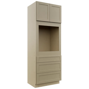 Fabuwood Galaxy Desert Oak OC3393S Tall Oven Cabinet Single, Front View