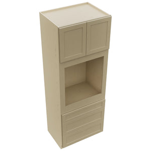 Fabuwood Galaxy Desert Oak OC3393S Tall Oven Cabinet Single, Top View