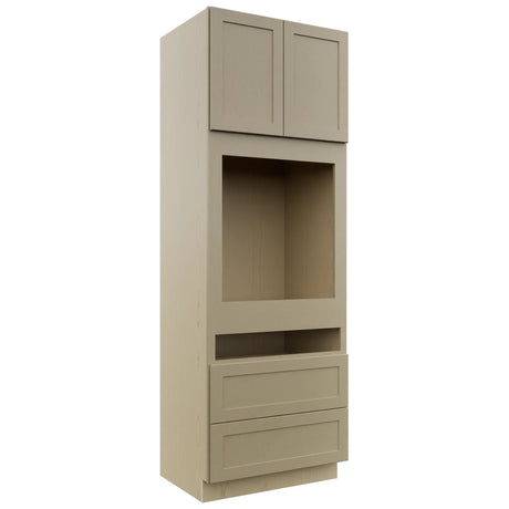 Fabuwood Galaxy Desert Oak OC3396C Tall Oven Cabinet Combo, Front View
