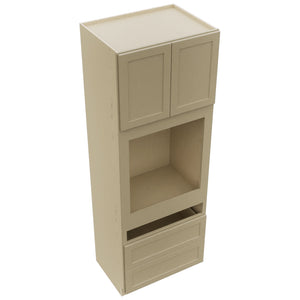Fabuwood Galaxy Desert Oak OC3396C Tall Oven Cabinet Combo, Top View