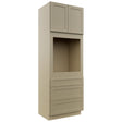 Fabuwood Galaxy Desert Oak OC3396S Tall Oven Cabinet Single, Front View