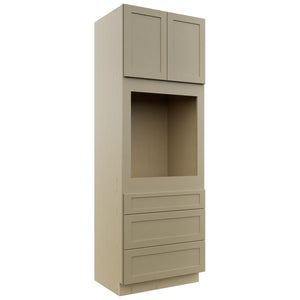Fabuwood Galaxy Desert Oak OC3396S Tall Oven Cabinet Single, Front View