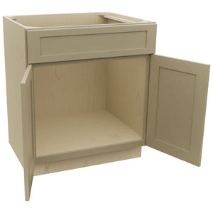 Fabuwood Galaxy Desert Oak SB30 Base Sink Cabinet, Open View