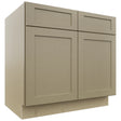 Fabuwood Galaxy Desert Oak SB36 Base Sink Cabinet, Front View