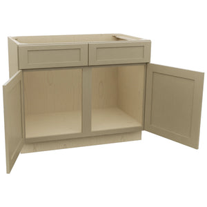 Fabuwood Galaxy Desert Oak SB42 Base Sink Cabinet, Open View