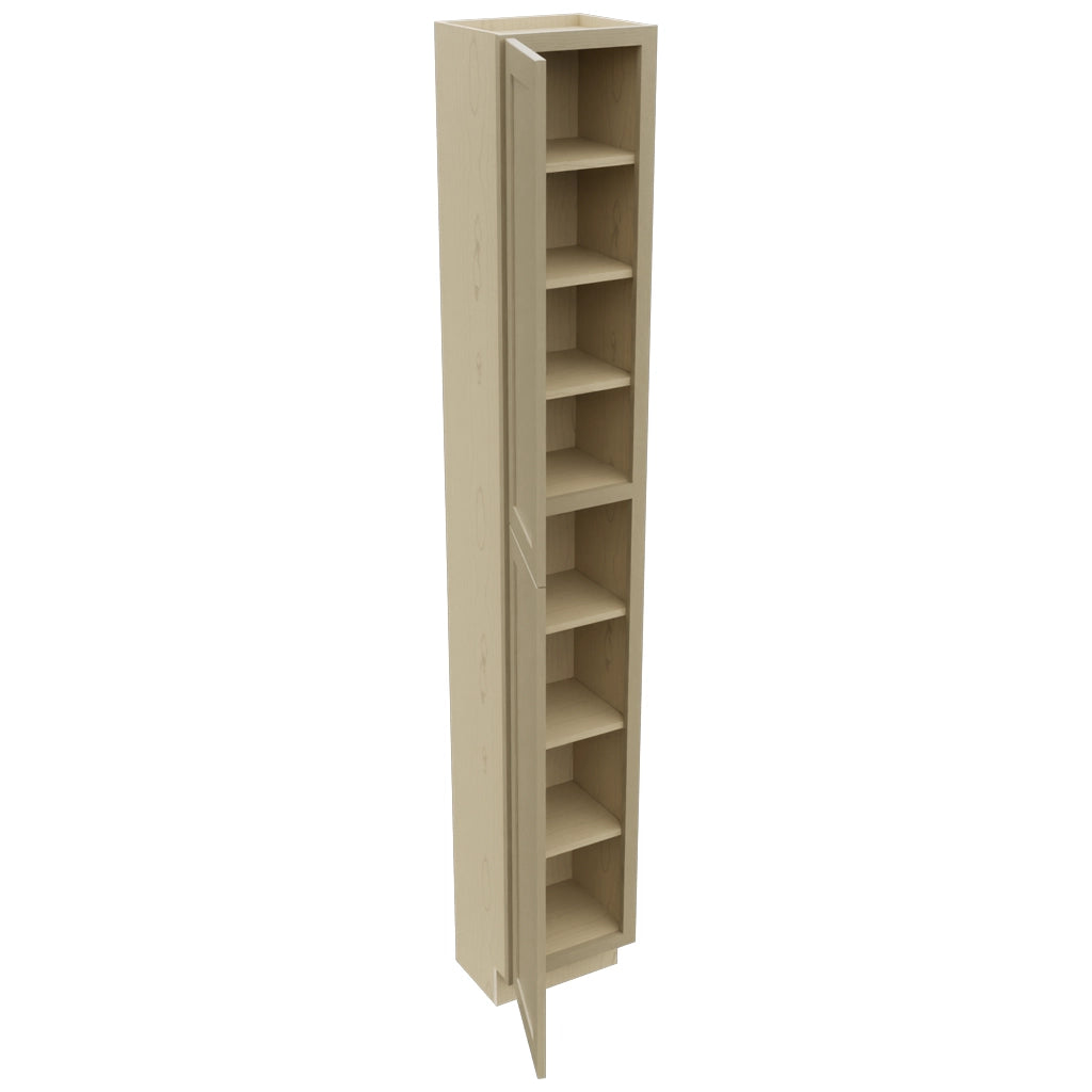 Fabuwood Galaxy Desert Oak TP151296 Tall Pantry Cabinet, Open View