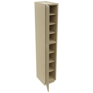 Fabuwood Galaxy Desert Oak TP152496 Tall Pantry Cabinet, Open View