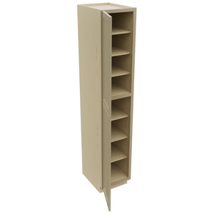 Fabuwood Galaxy Desert Oak TP182496 Tall Pantry Cabinet, Open View