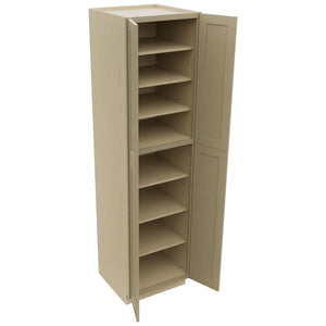 Fabuwood Galaxy Desert Oak TP242493 Tall Pantry Cabinet, Open View