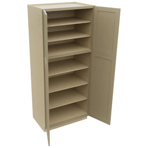Fabuwood Galaxy Desert Oak TP362484 Tall Pantry Cabinet, Open View