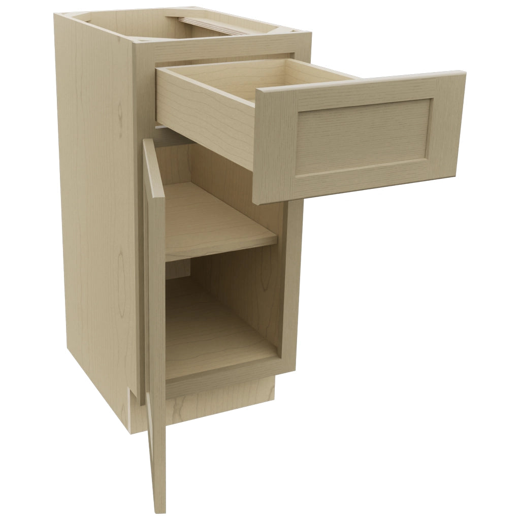 Fabuwood Galaxy Desert Oak VB15-34 Vanity Base Standard Cabinet, Open View