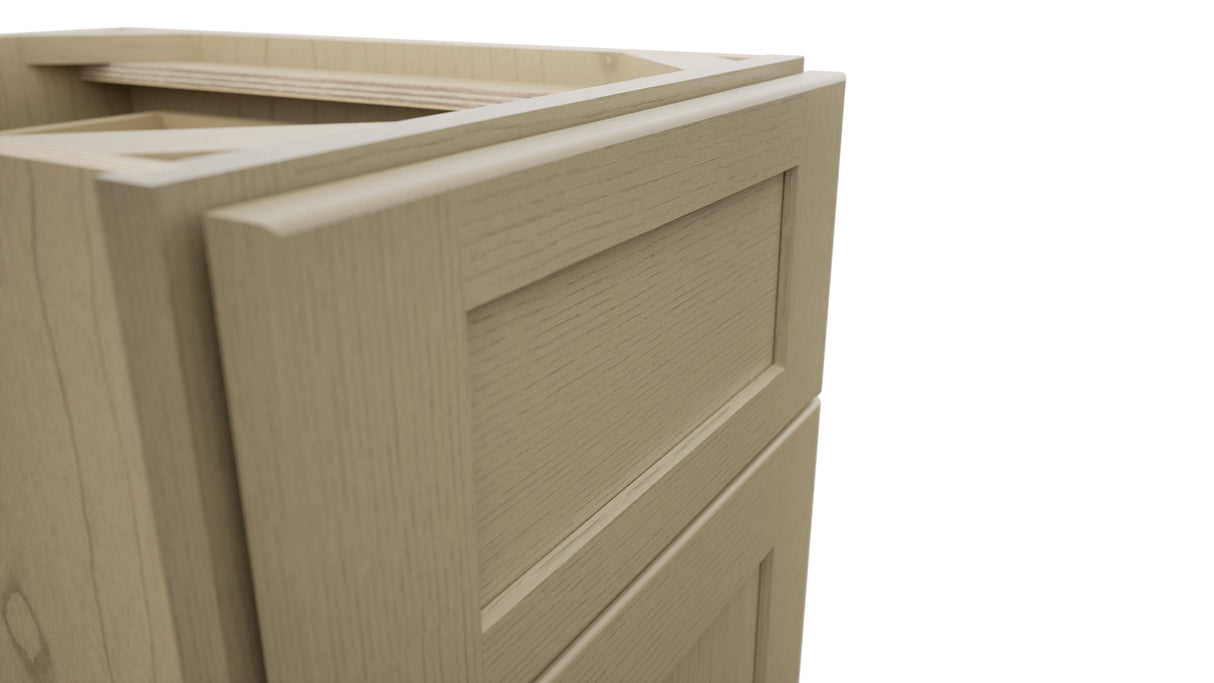 Fabuwood Galaxy Desert Oak VB15-34 Vanity Base Standard Cabinet, Detail View