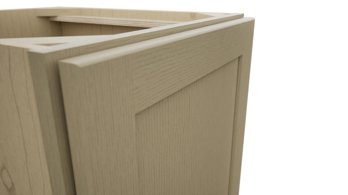 Fabuwood Galaxy Desert Oak VB18FD Vanity Base Full Height Cabinet, Detail View