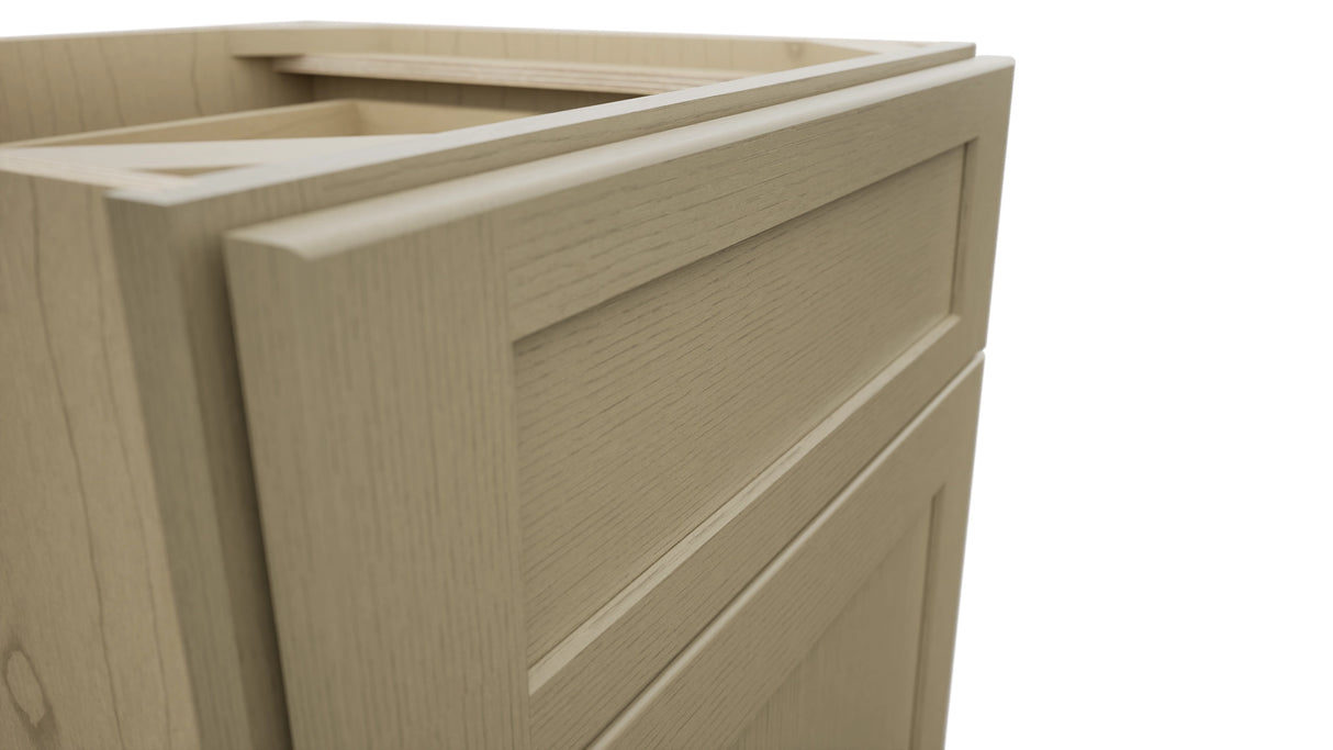 Fabuwood Galaxy Desert Oak VB21-34 Vanity Base Standard Cabinet, Detail View