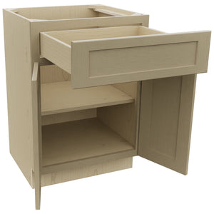 Fabuwood Galaxy Desert Oak VB24-34 Vanity Base Standard Cabinet, Open View