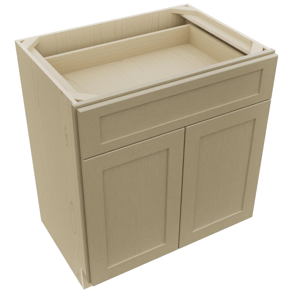 Fabuwood Galaxy Desert Oak VB30-34 Vanity Base Standard Cabinet, Top View