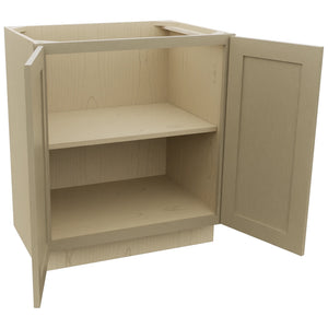 Fabuwood Galaxy Desert Oak VB30FD Vanity Base Full Height Cabinet, Open View