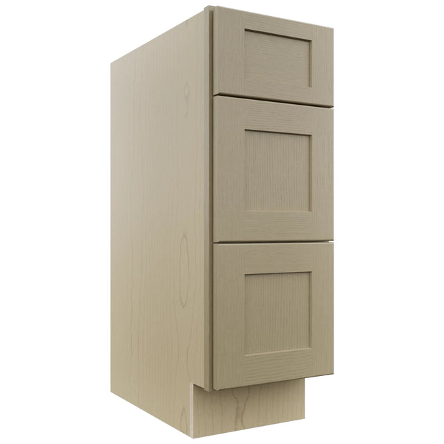Fabuwood Galaxy Desert Oak VDB12-34 Vanity Drawer Cabinet, Front View