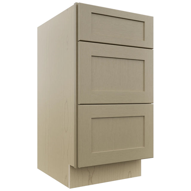 Fabuwood Galaxy Desert Oak VDB18-34 Vanity Drawer Cabinet, Front View