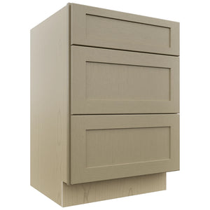 Fabuwood Galaxy Desert Oak VDB24-34 Vanity Drawer Cabinet, Front View