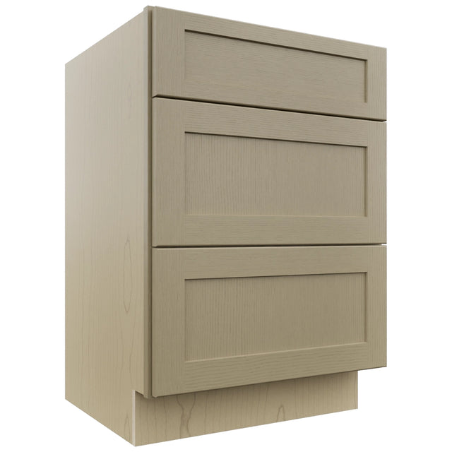 Fabuwood Galaxy Desert Oak VDB24-34 Vanity Drawer Cabinet, Front View