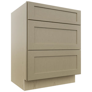 Fabuwood Galaxy Desert Oak VDB27-34 Vanity Drawer Cabinet, Front View