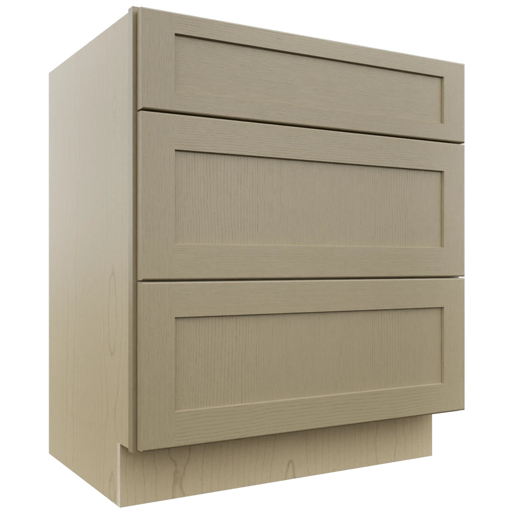 Fabuwood Galaxy Desert Oak VDB30-34 Vanity Drawer Cabinet, Front View