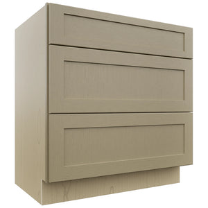 Fabuwood Galaxy Desert Oak VDB33-34 Vanity Drawer Cabinet, Front View