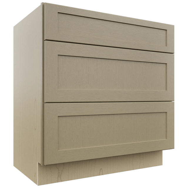 Fabuwood Galaxy Desert Oak VDB33-34 Vanity Drawer Cabinet, Front View