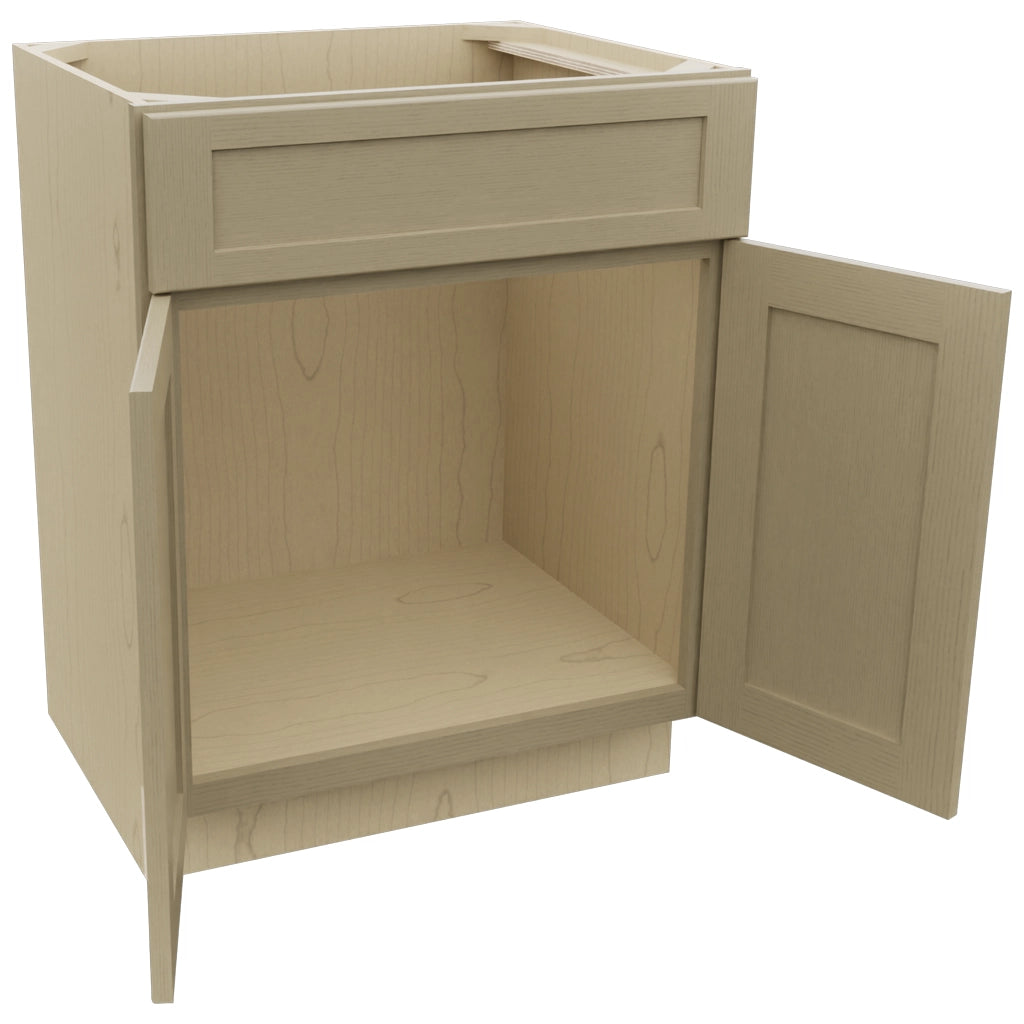 Fabuwood Galaxy Desert Oak VSB27-34 Vanity Sink Cabinet, Open View
