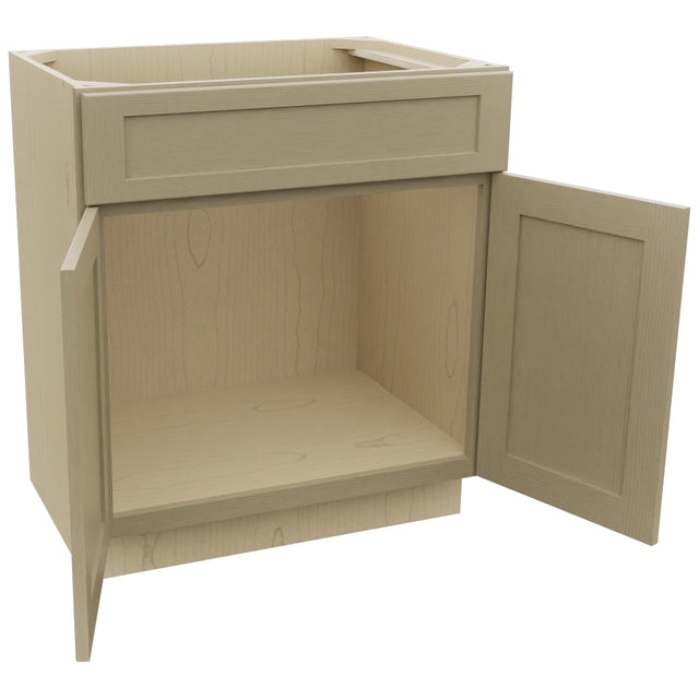 Fabuwood Galaxy Desert Oak VSB30-34 Vanity Sink Cabinet, Open View