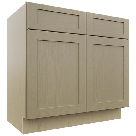 Fabuwood Galaxy Desert Oak VSB36-34 Vanity Sink Cabinet, Front View