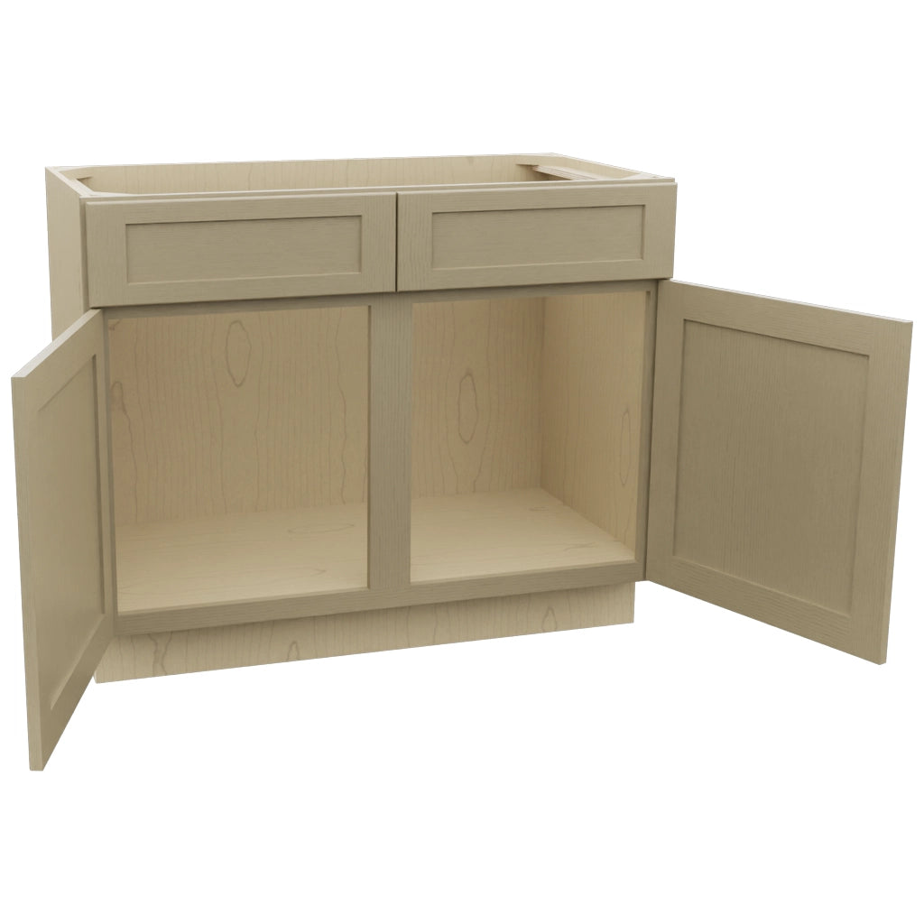 Fabuwood Galaxy Desert Oak VSB42-34 Vanity Sink Cabinet, Open View