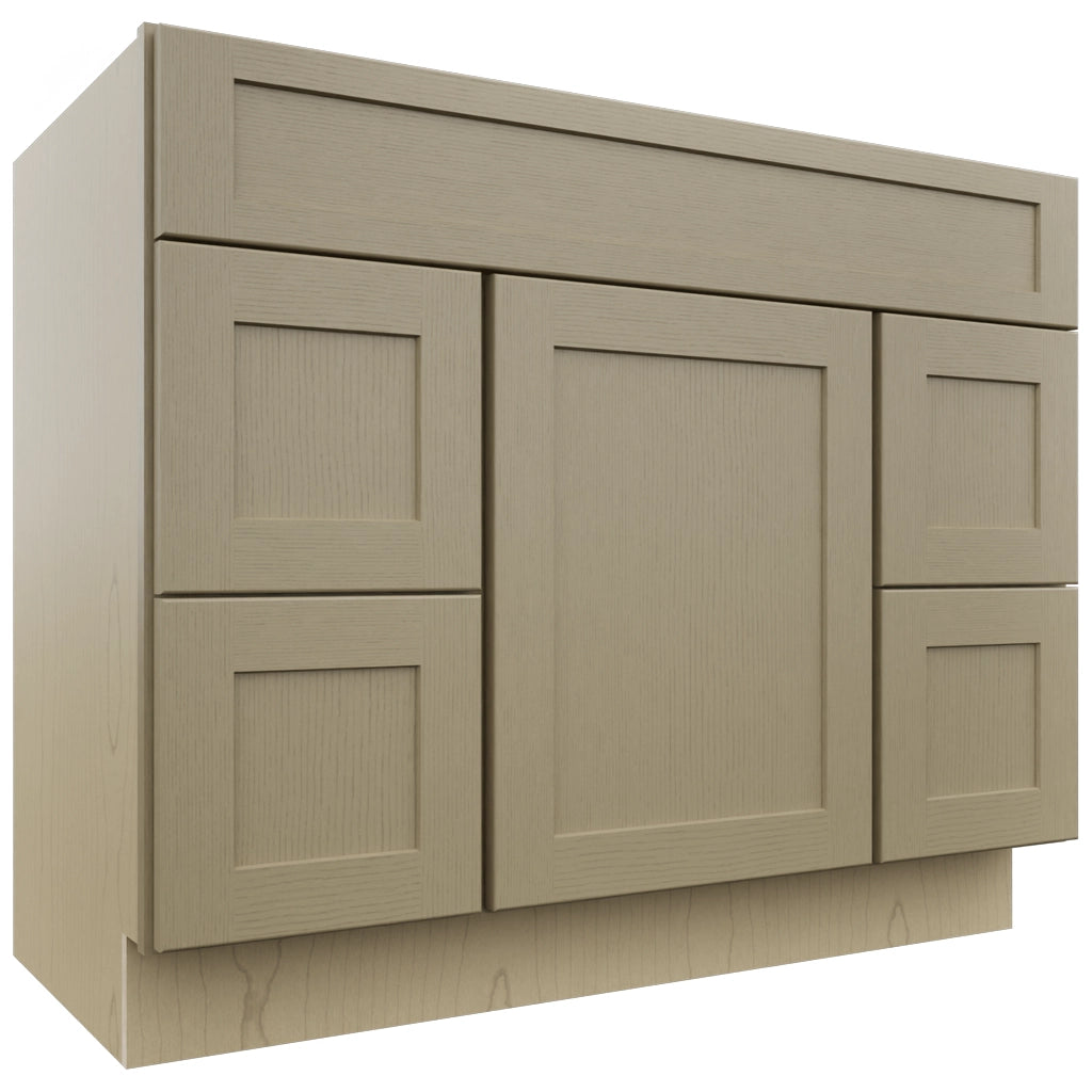 Fabuwood Galaxy Desert Oak VSD30DL Vanity Combo Cabinet, Front View