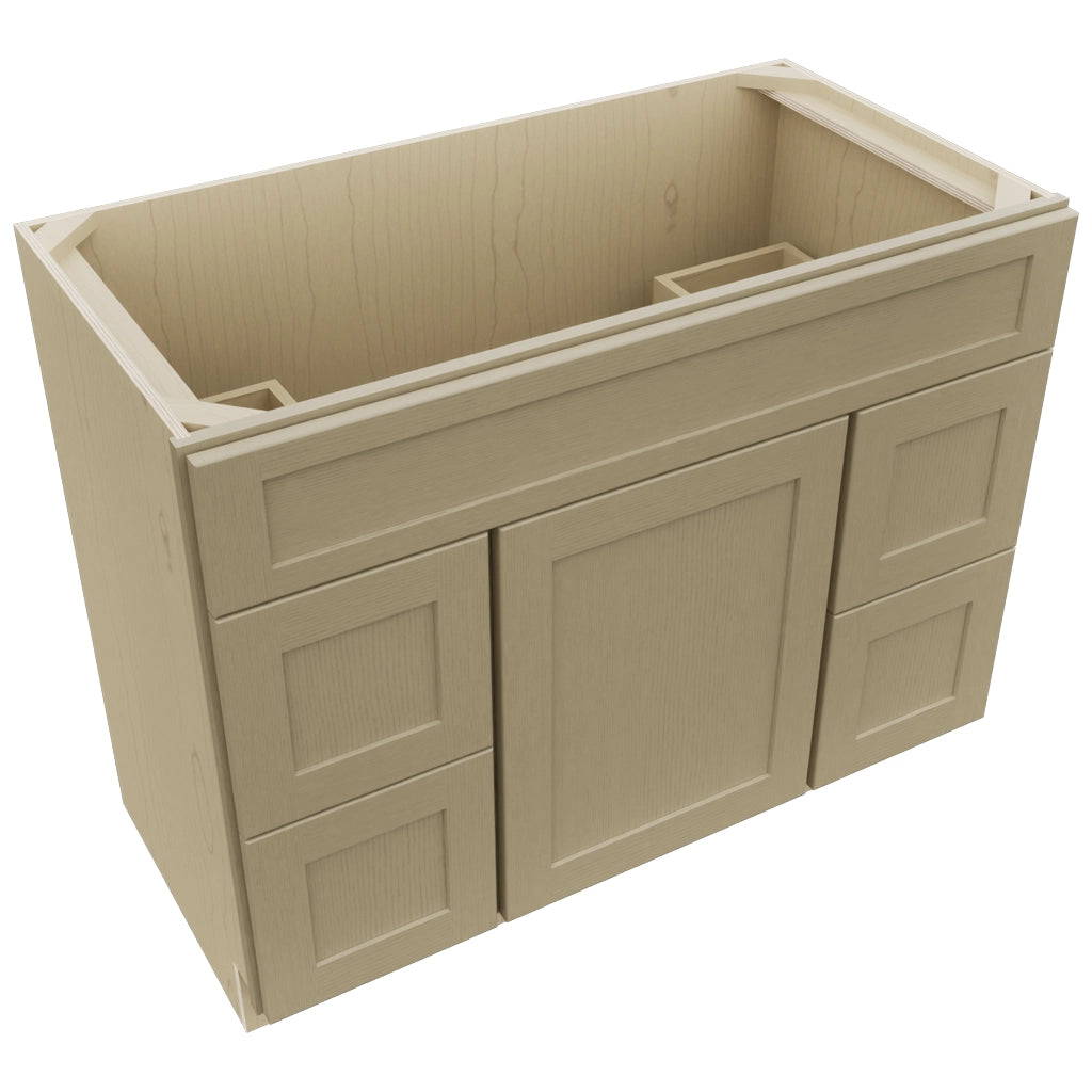 Fabuwood Galaxy Desert Oak VSD30DL Vanity Combo Cabinet, Top View