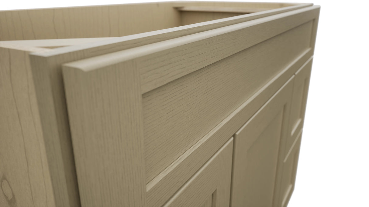 Fabuwood Galaxy Desert Oak VSD30DL Vanity Combo Cabinet, Detail View