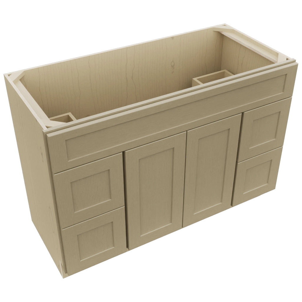 Fabuwood Galaxy Desert Oak VSD30DR Vanity Combo Cabinet, Top View