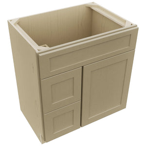 Fabuwood Galaxy Desert Oak VSD36DL Vanity Combo Cabinet, Top View