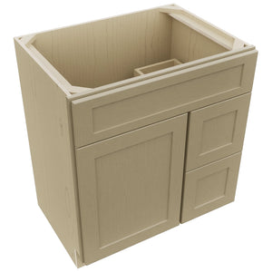 Fabuwood Galaxy Desert Oak VSD36DR Vanity Combo Cabinet, Top View